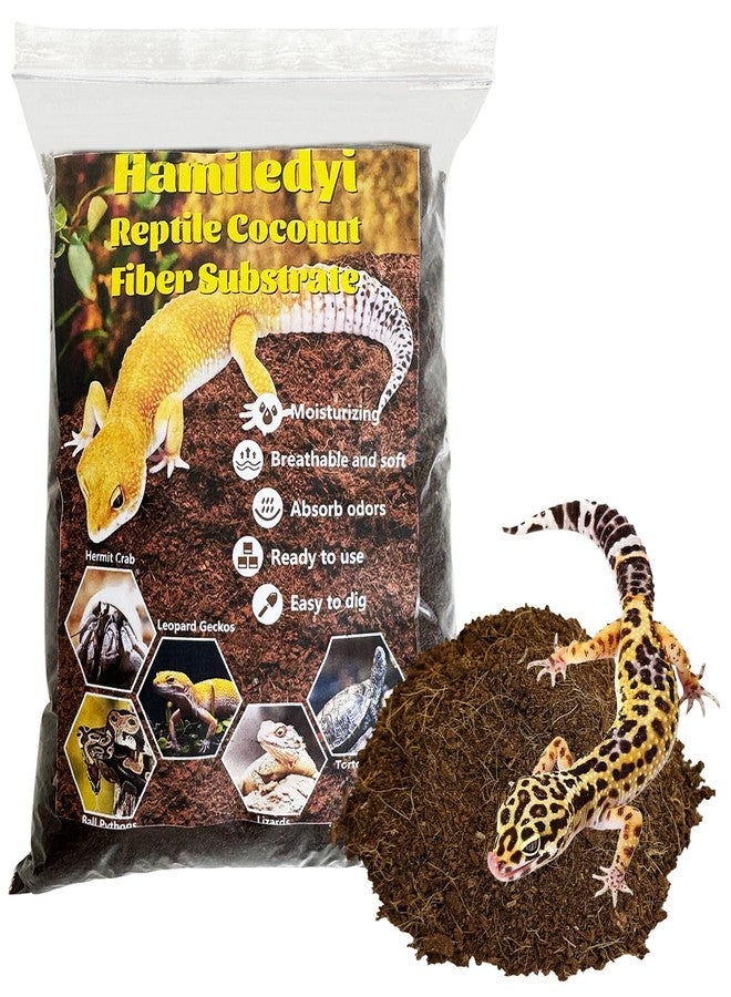 Hamiledyi Reptile Coconut Fiber Substrate Lizards Breathable Coconut Soil Tortoise Habitat Substrate Terrarium Bedding for Snake, Bearded Dragon, Gecko, Horned Frog, Hermit Crab, Tarantulas (1Pack) - Image 1